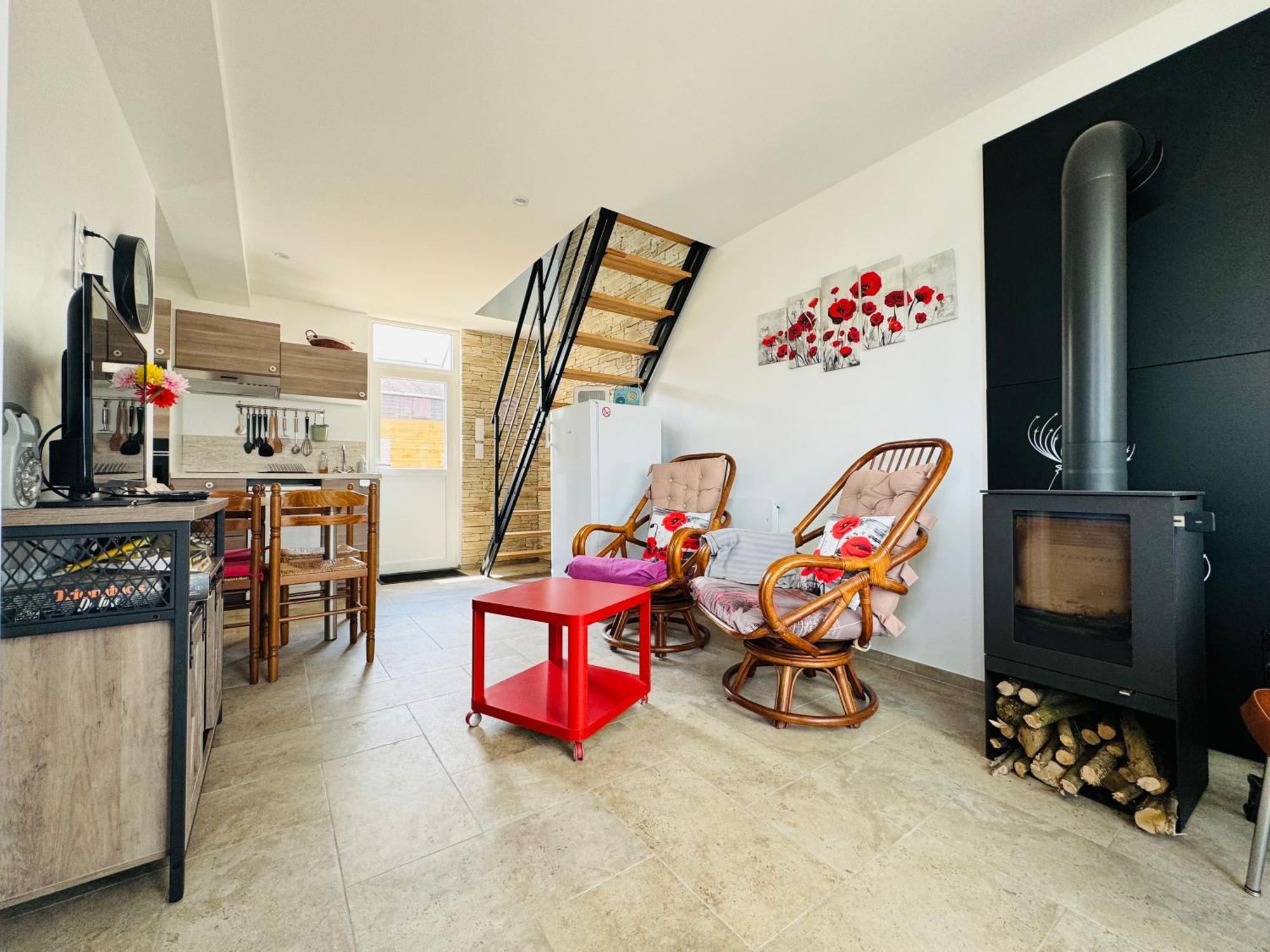Maison Vue Mer 4 Personnes 아로만체스레방 외부 사진